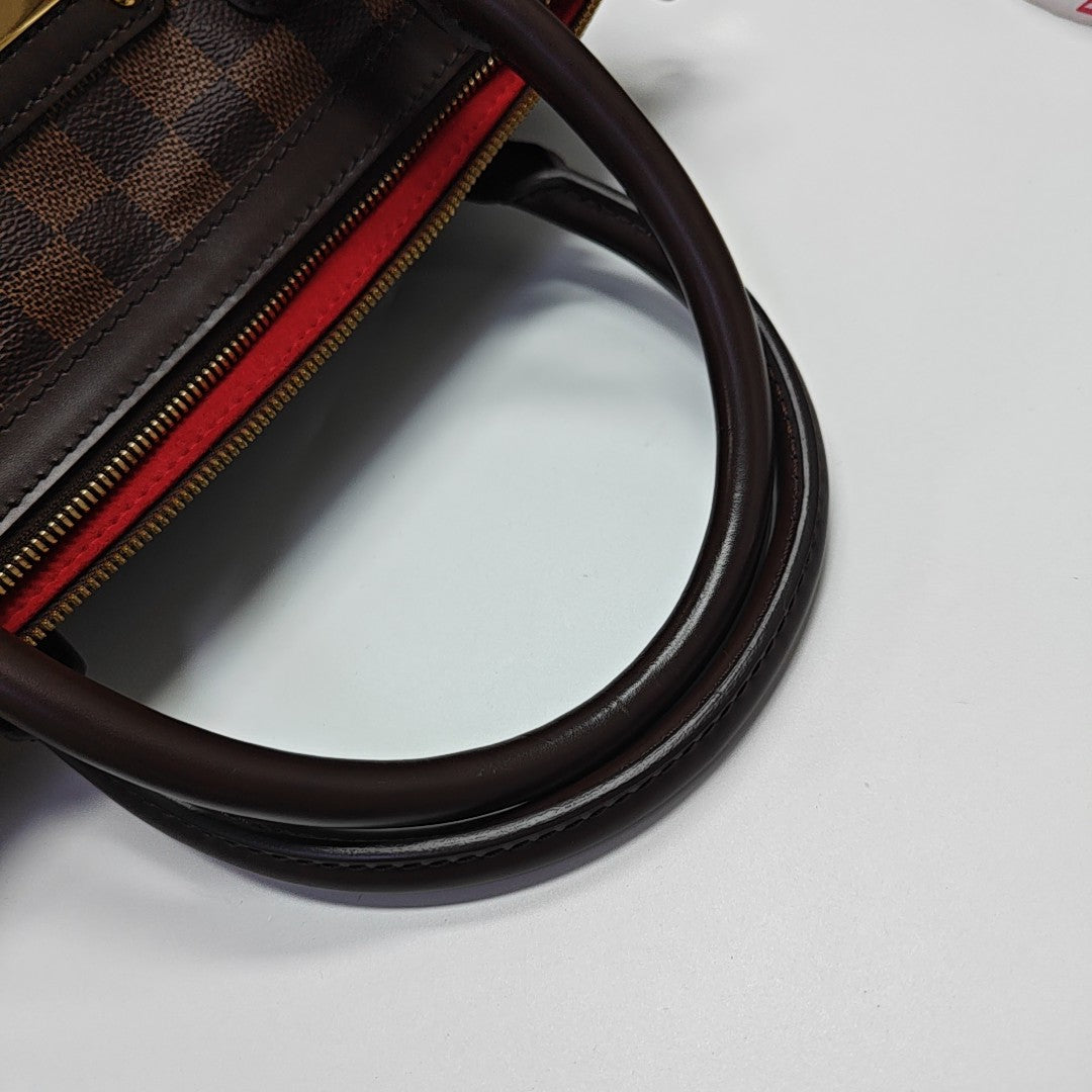 BERKELEY Damier Ebene Coated Canvas Brown