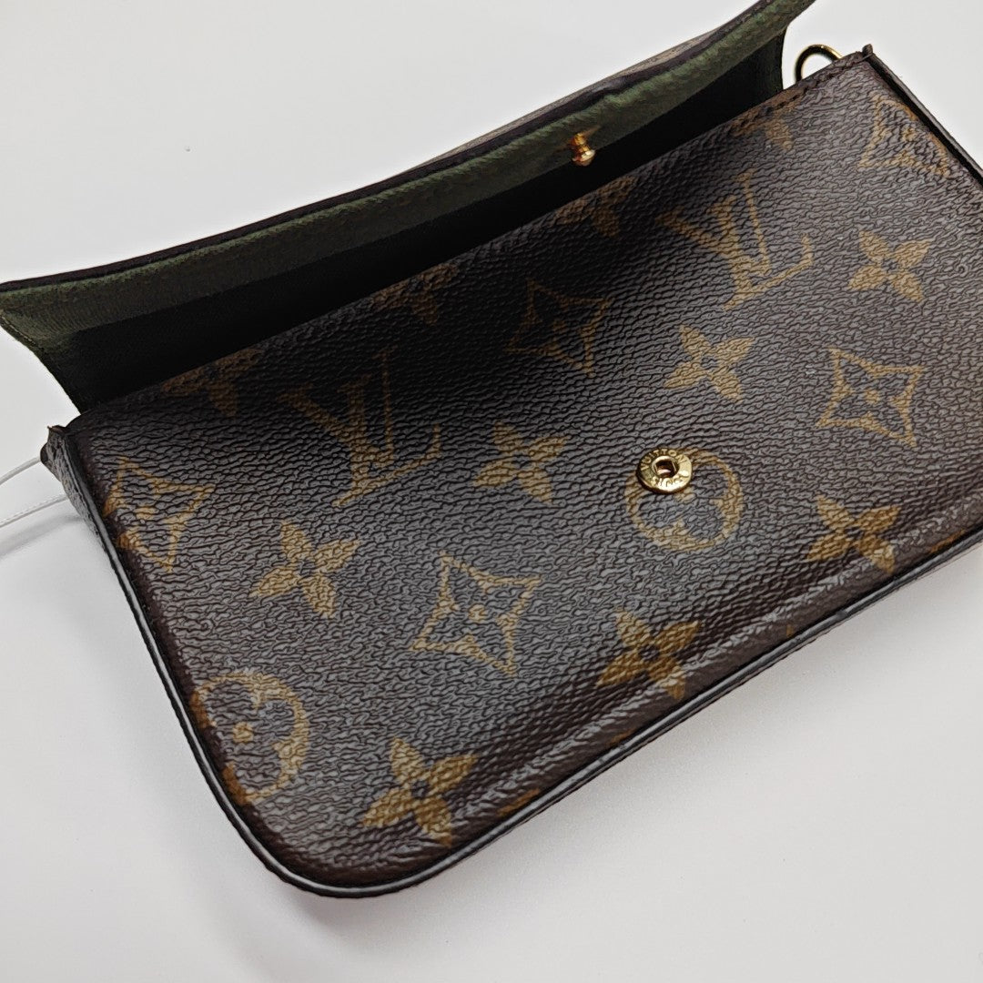 FÉLICIE Monogram Coated Canvas Brown