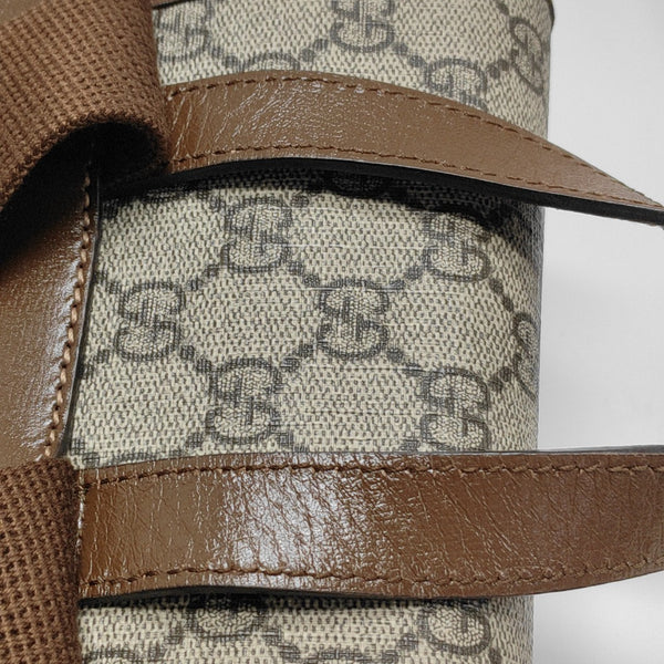 Monogram Coated Canvas Backpack Black