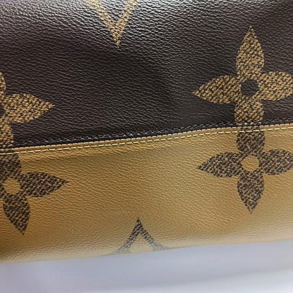 Authenticated pre-owned  ONTHEGO GM Monogram Coated Canvas Brown - Tote Bag at Looply