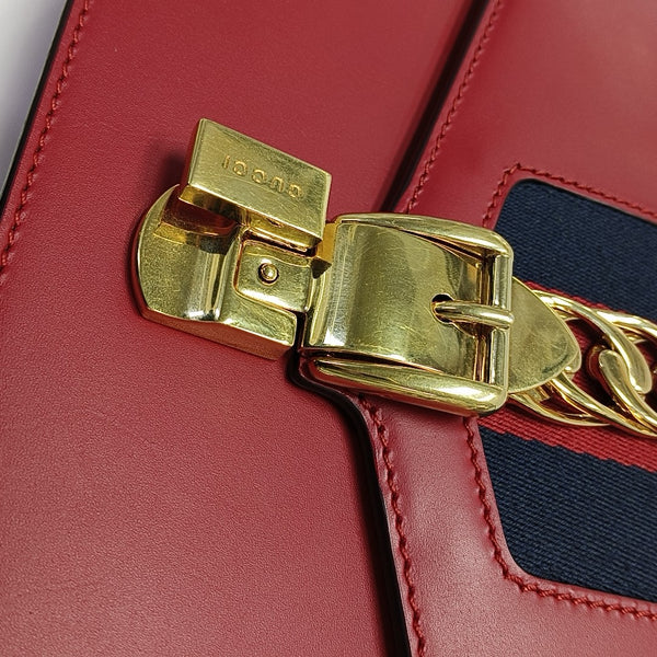 Sylvie Small Calfskin Red