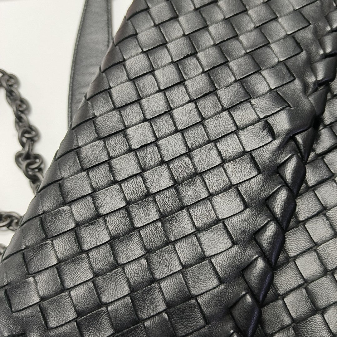 Lambskin Shoulder Bag Black