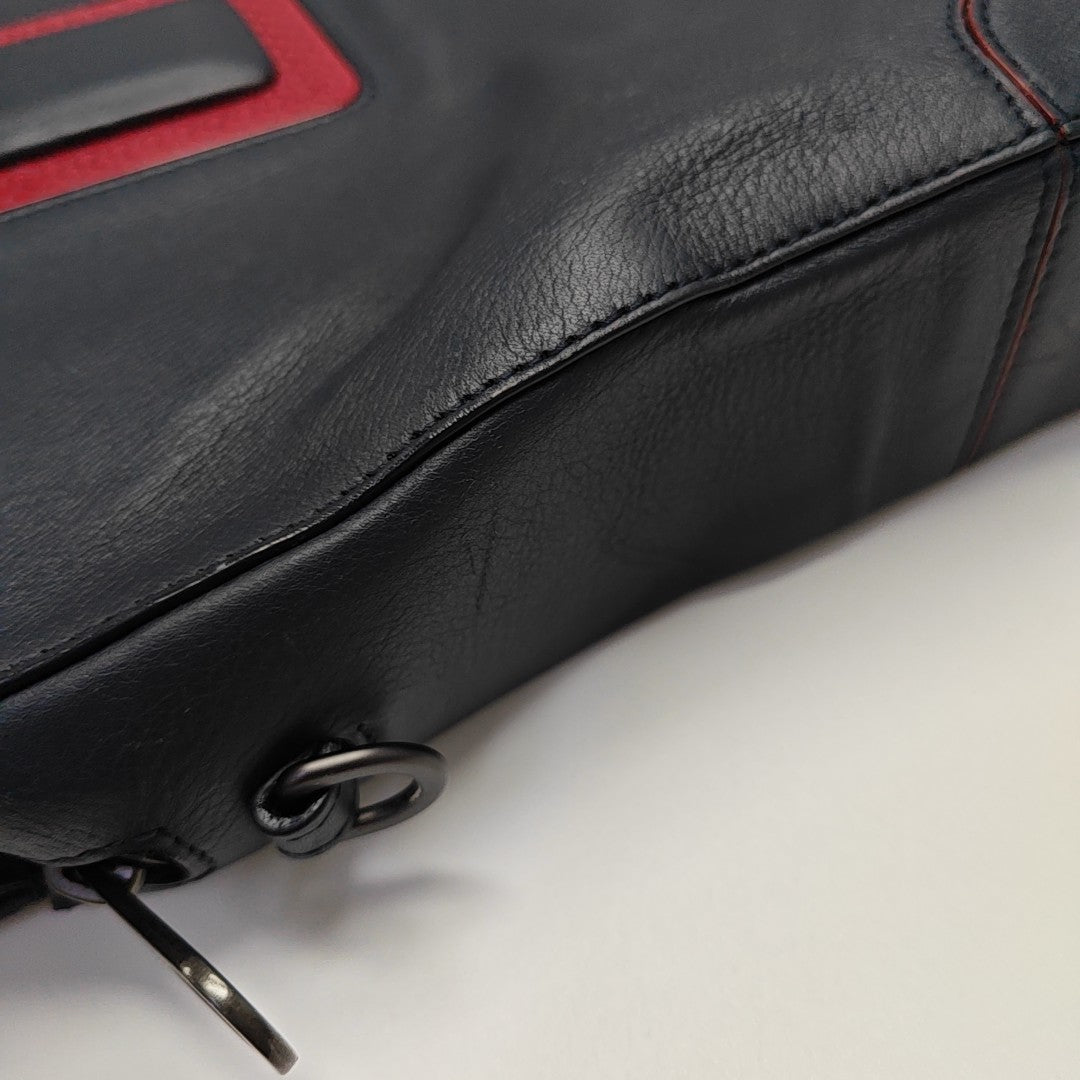 Calfskin Shoulder Bag Blue