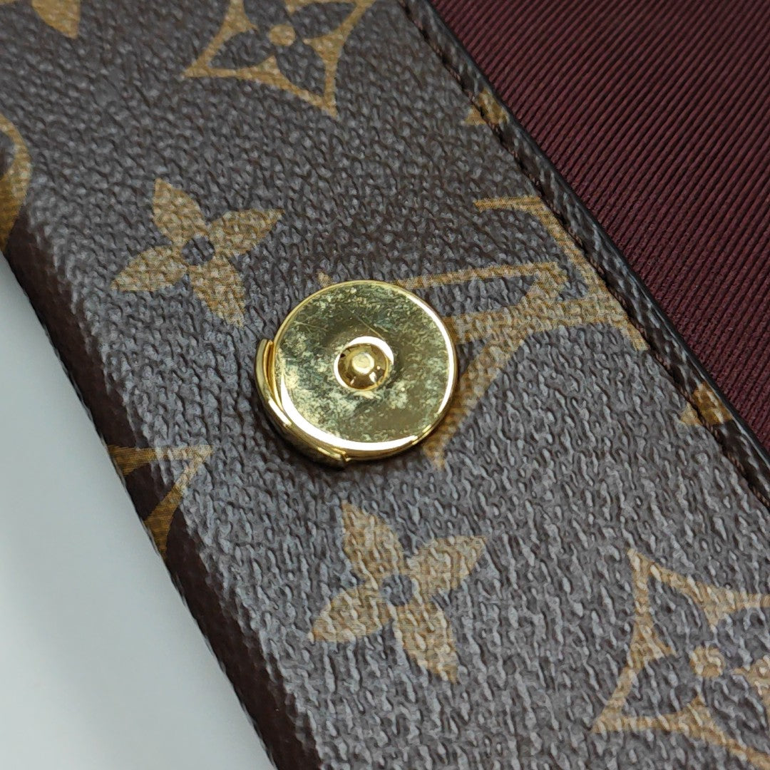CLUNY MM Monogram Coated Canvas Brown