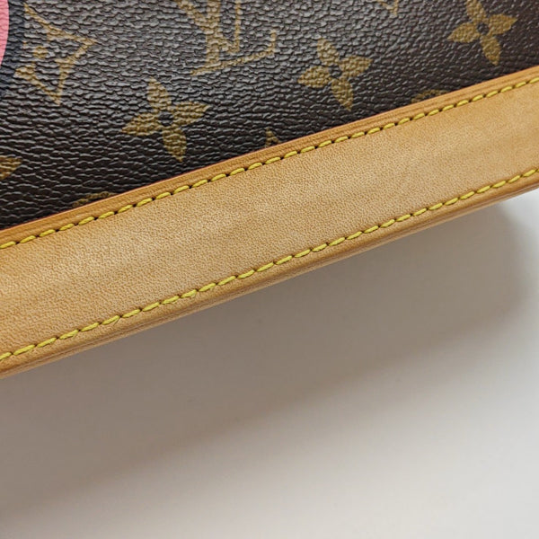 ALMA BB Monogram Coated Canvas Brown