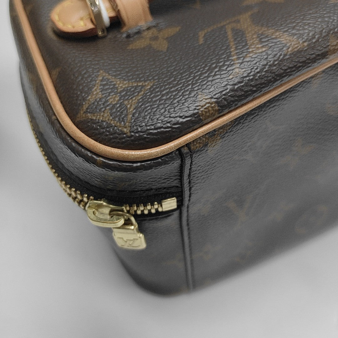 NICE Mini Monogram Coated Canvas Brown
