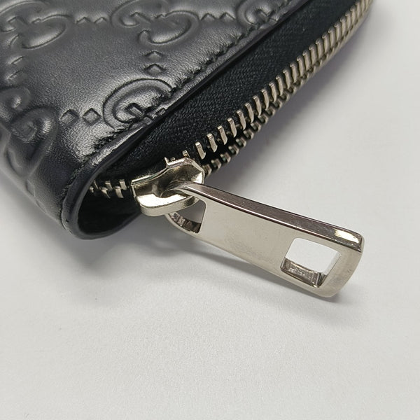 Signature Monogram Calfskin Black Wallet