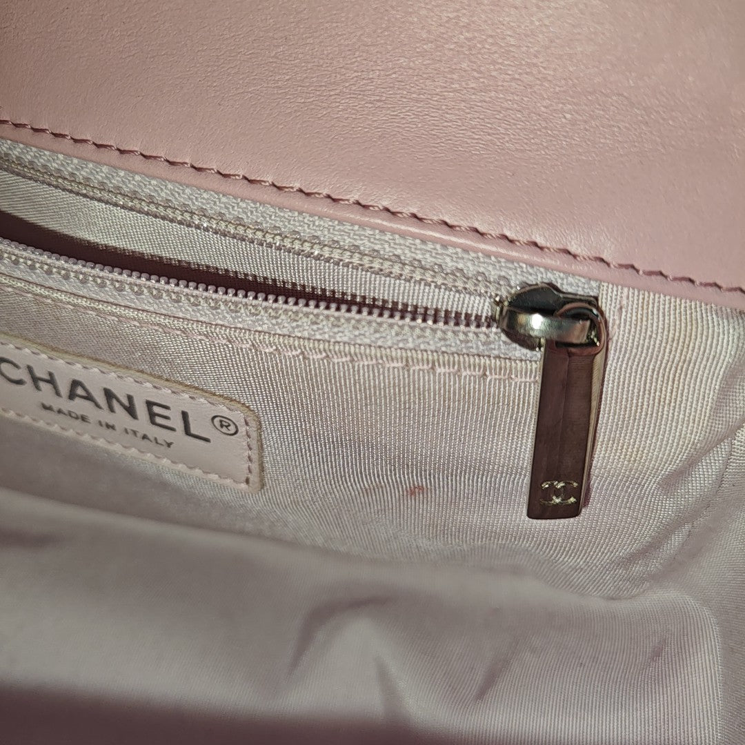 Quilted Calfskin Shoulder Bag Pink