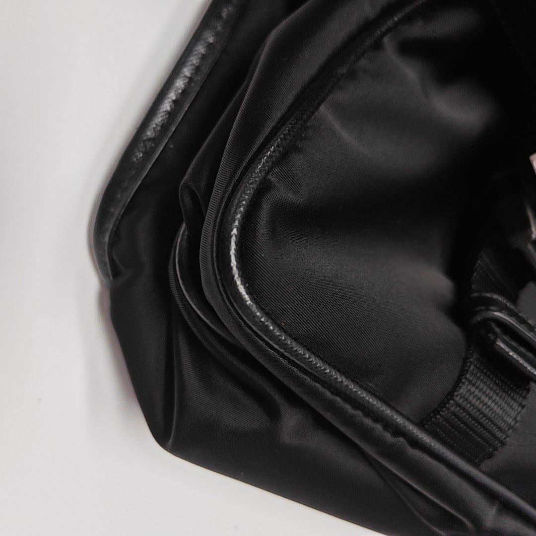 Nylon Shoulder Bag Black