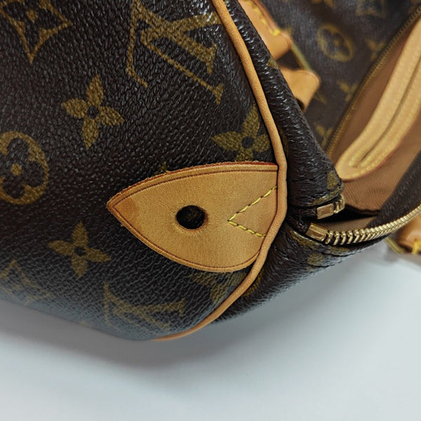 SPEEDY 30 Monogram Coated Canvas Brown