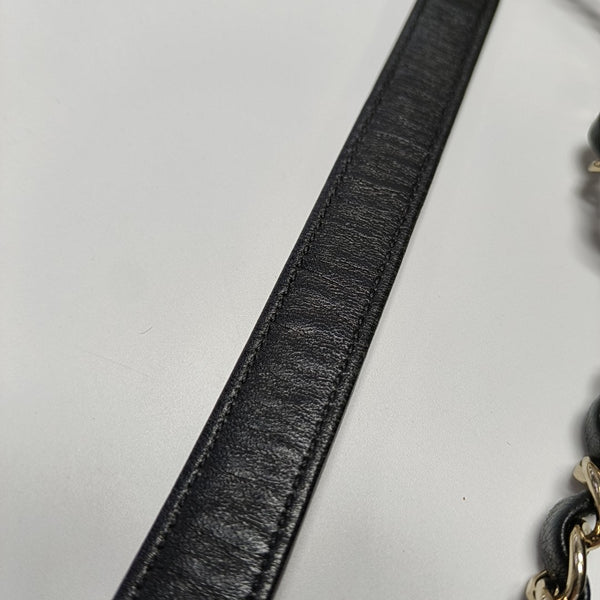 Quilted Lambskin Crossbody Bag Black