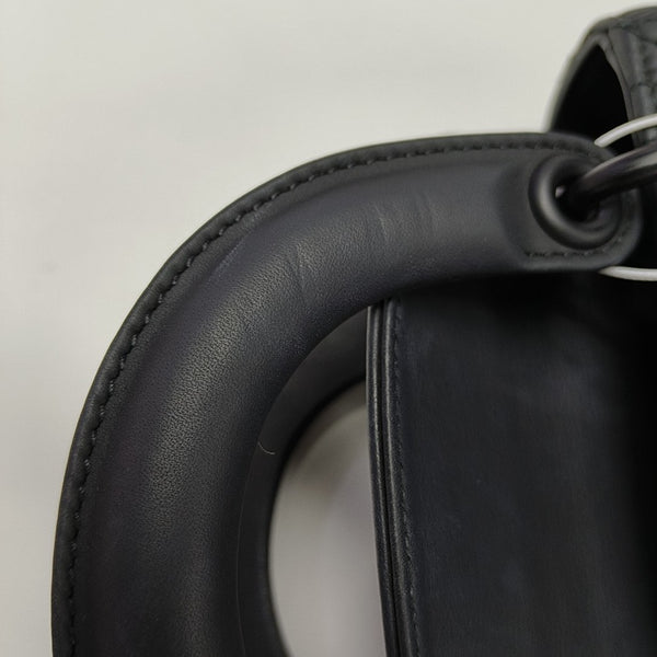 Lady Dior Mini Cannage Calfskin Black