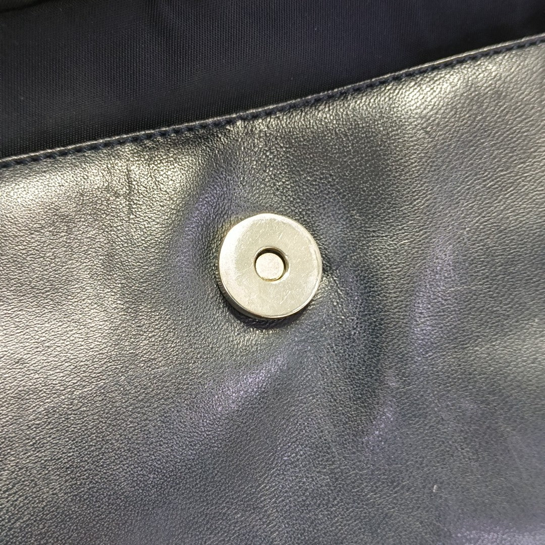 Calfskin Shoulder Bag Black