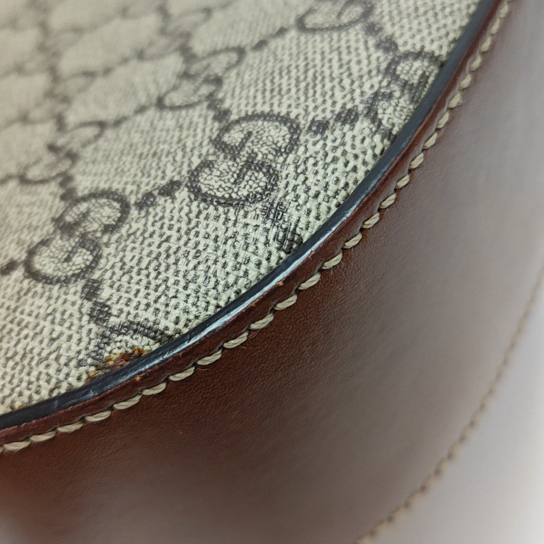 Monogram Coated Canvas Shoulder Bag Beige