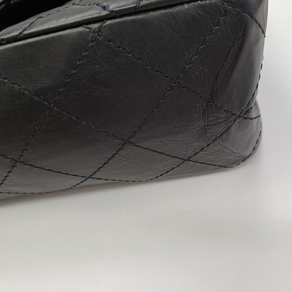2.55 Maxi Quilted Calfskin Black