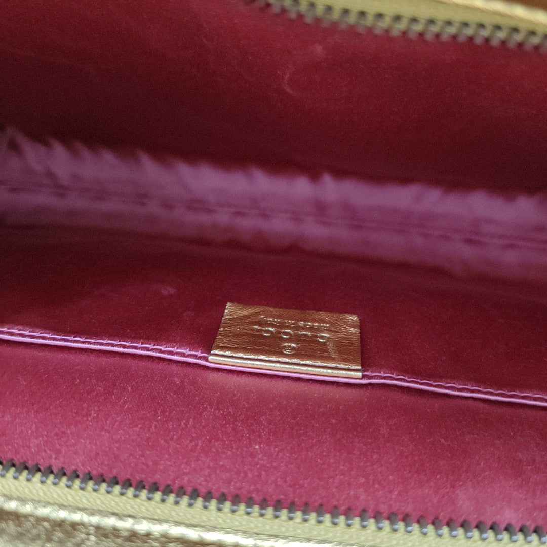 Calfskin Clutch Gold