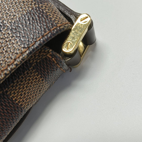 MUSETTE TANGO Damier Ebene Coated Canvas Brown