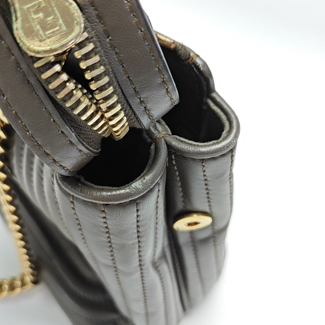 Dotcom Quilted Calfskin Brown