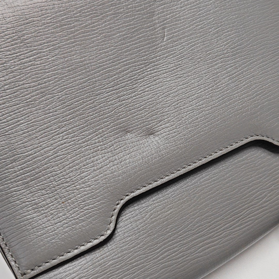 Calfskin Shoulder Bag Gray