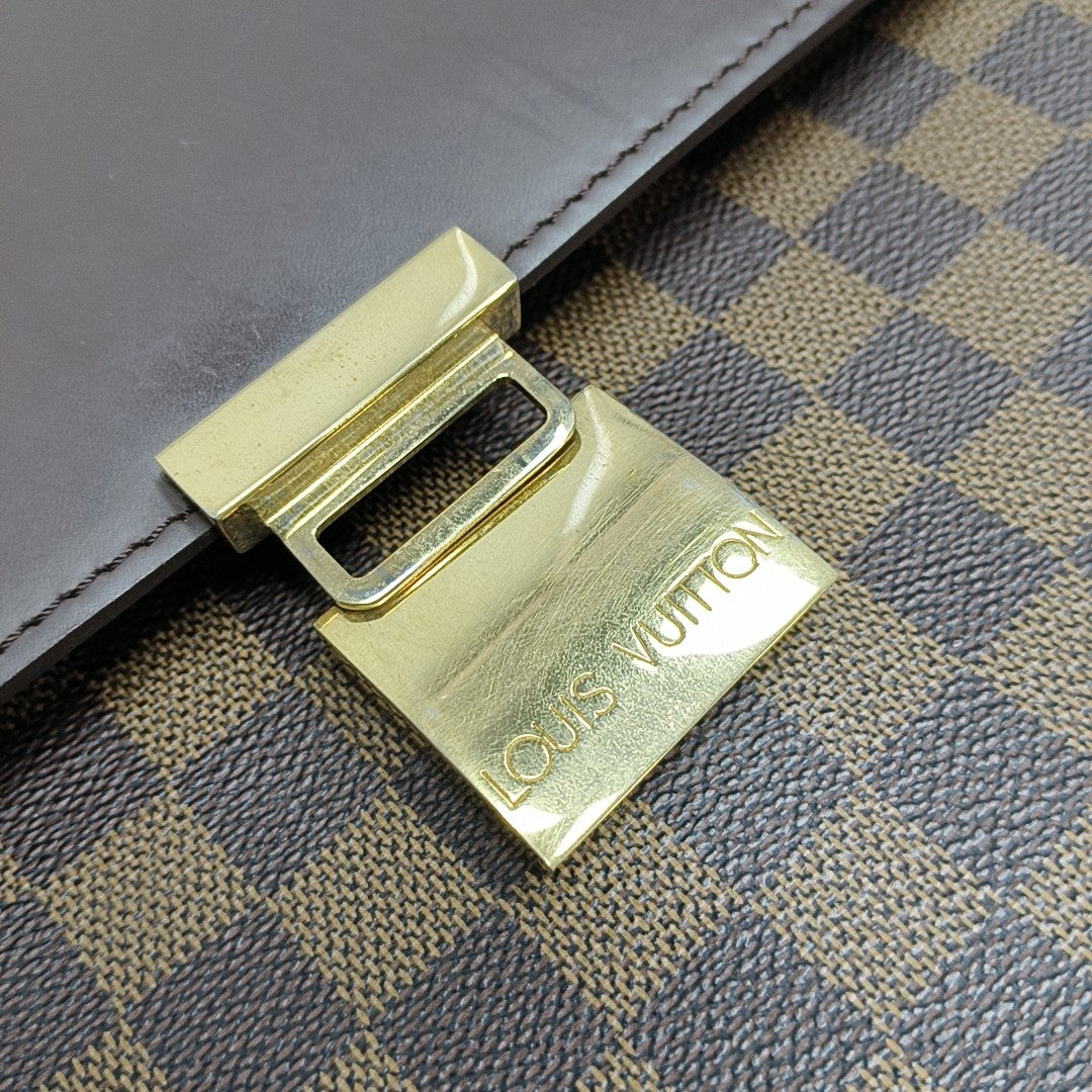 ALTONA PM Damier Ebene Coated Canvas Brown