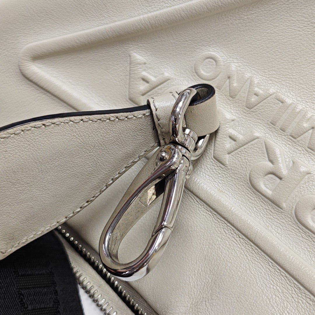 Triangle Calfskin White