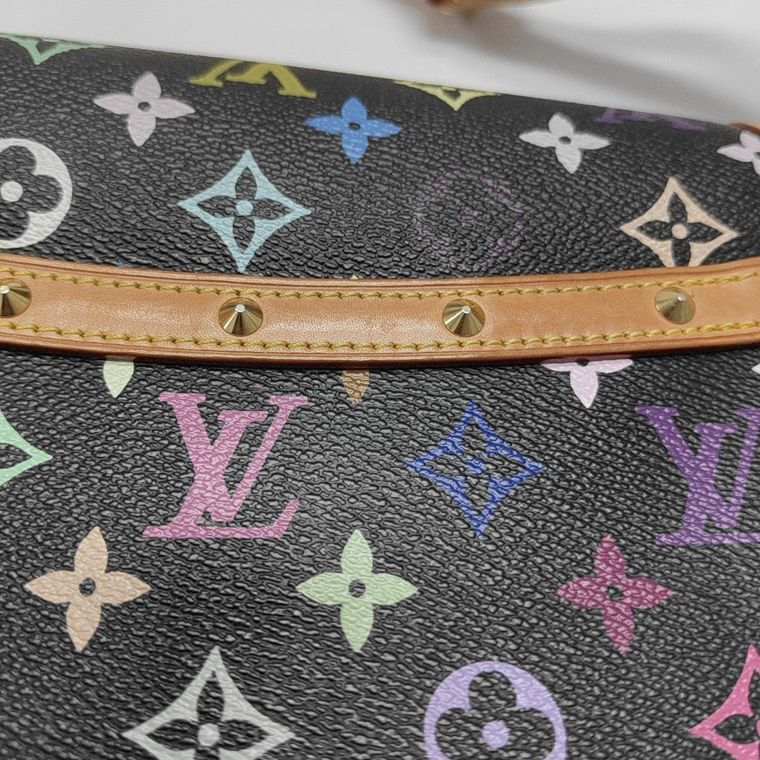 LV × TM SOLOGNE Monogram Coated Canvas Black