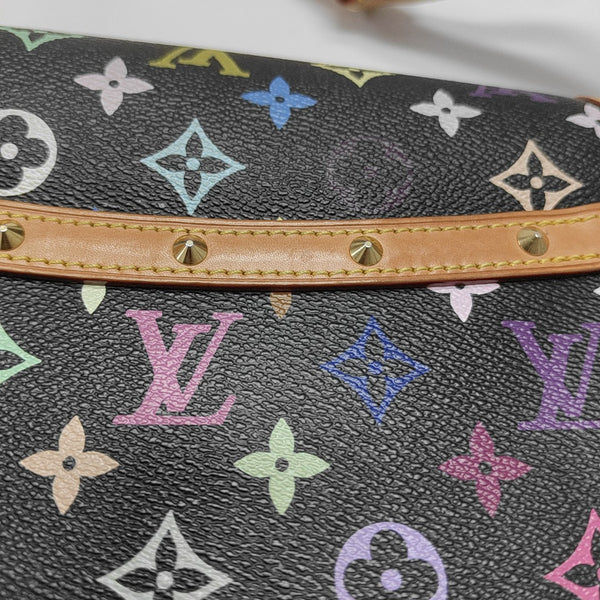 LV × TM SOLOGNE Monogram Coated Canvas Black