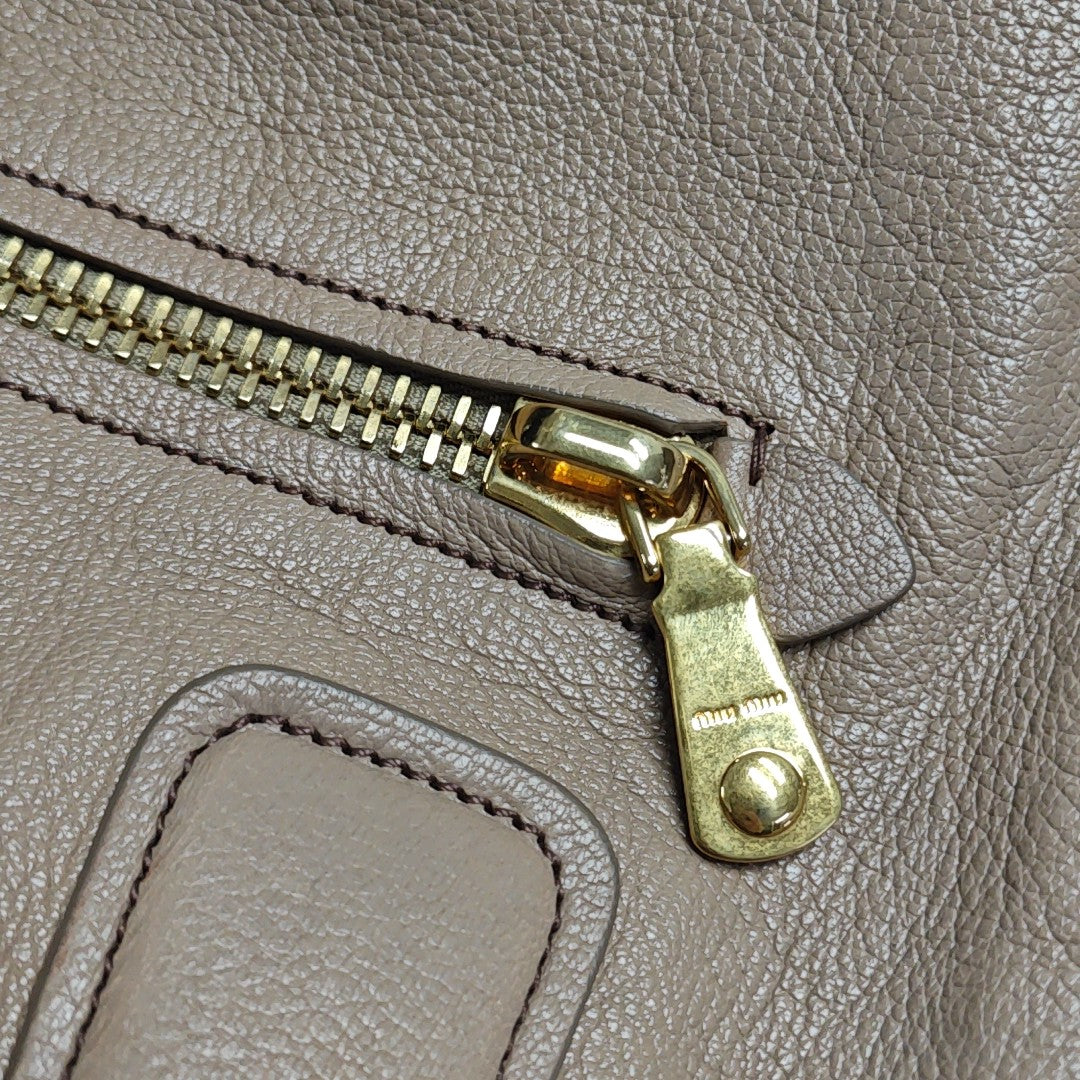 Calfskin Tote Bag Brown
