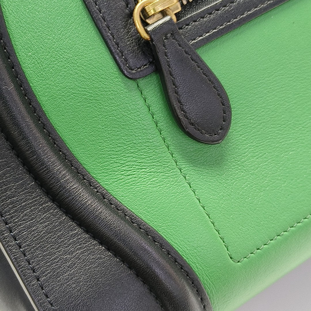 LUGGAGE Micro Calfskin Green