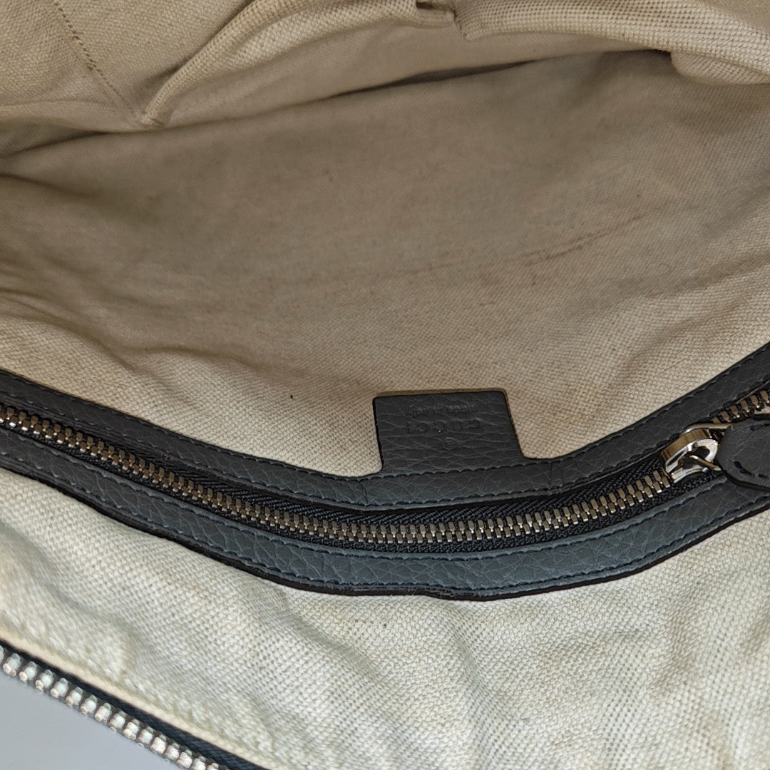 Calfskin Crossbody Bag Gray