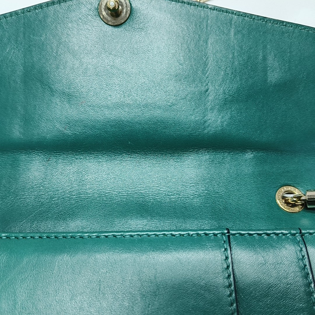 SERPENTI FOREVER Medium Calfskin Green