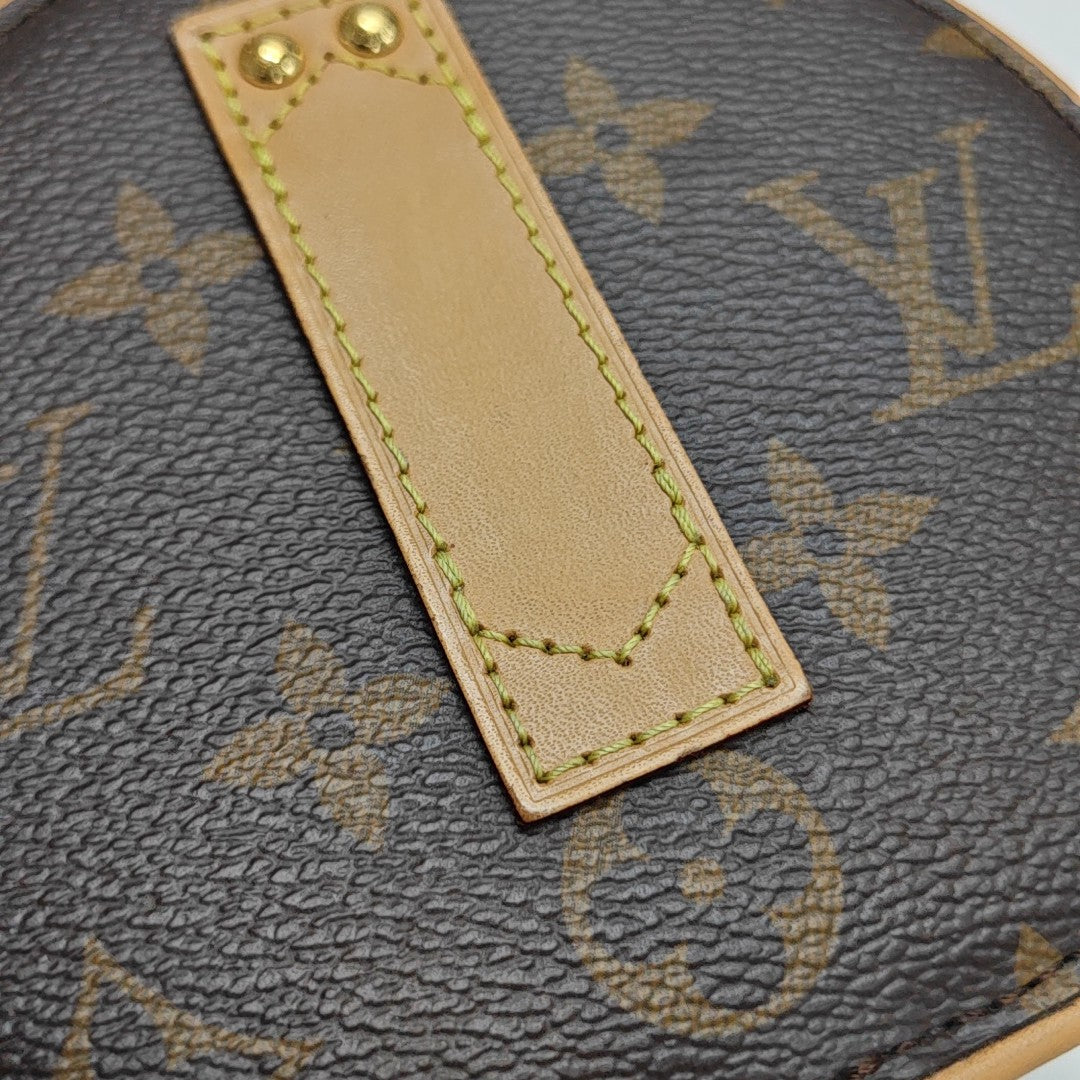 BOITE CHAPEAU Mini Monogram Coated Canvas Brown