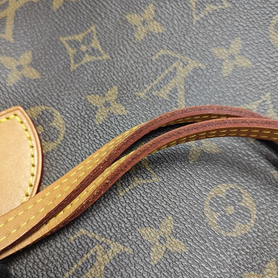 NEVERFULL MM Monogram Coated Canvas Brown