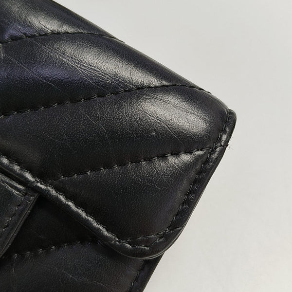2.55 Chevron Calfskin Black Wallet