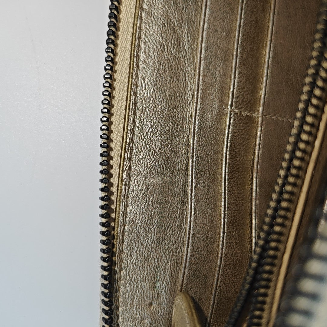 Calfskin Wallet Beige