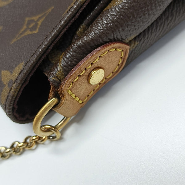 FAVORITE PM Monogram Coated Canvas Brown