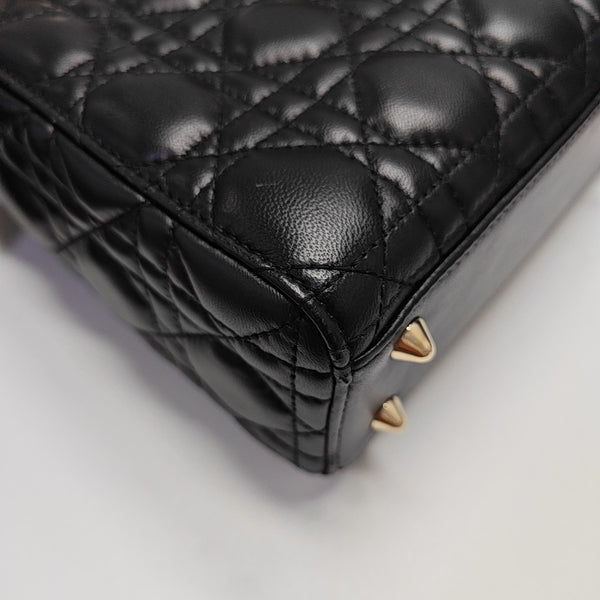 Lady Dior Small Cannage Lambskin Black