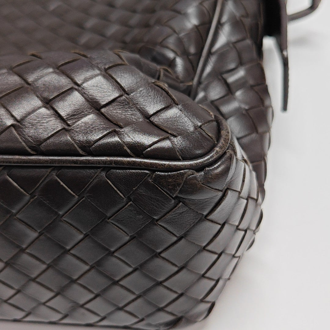Calfskin Shoulder Bag Brown