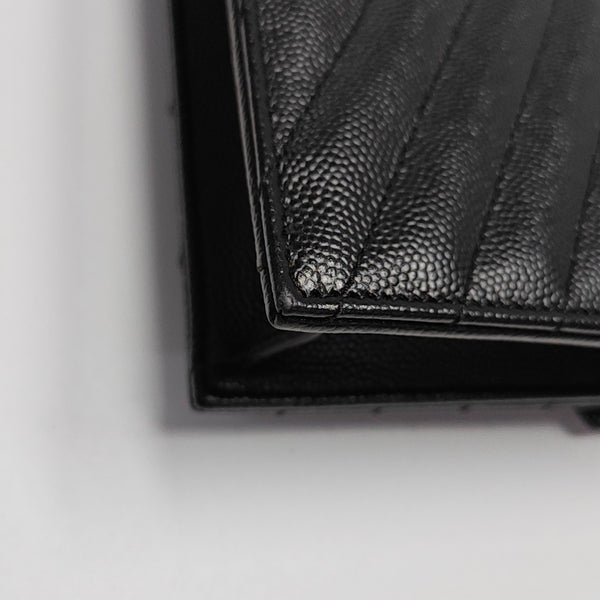 MONOGRAM Chevron Calfskin Black