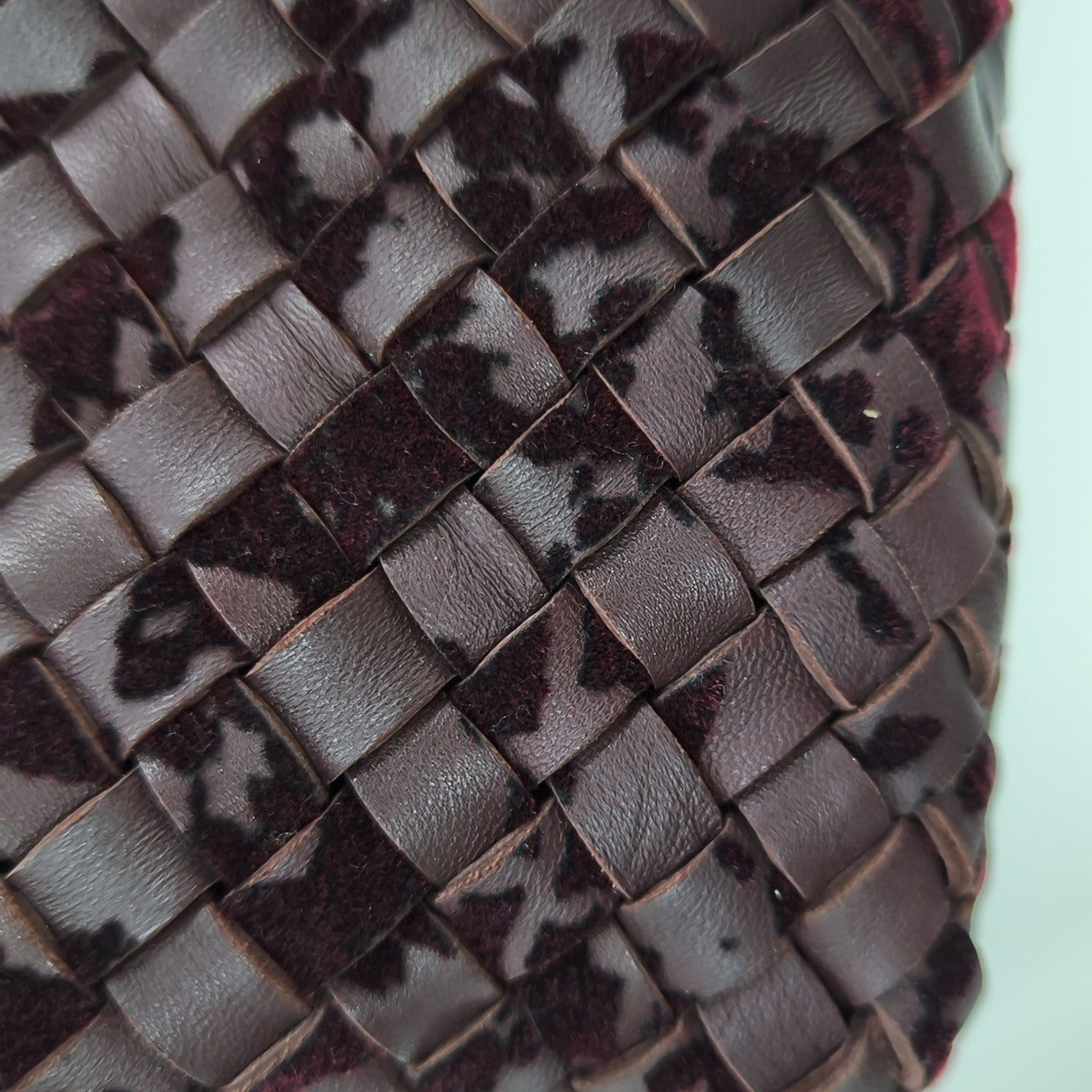 Calfskin Top Handle Bag Purple