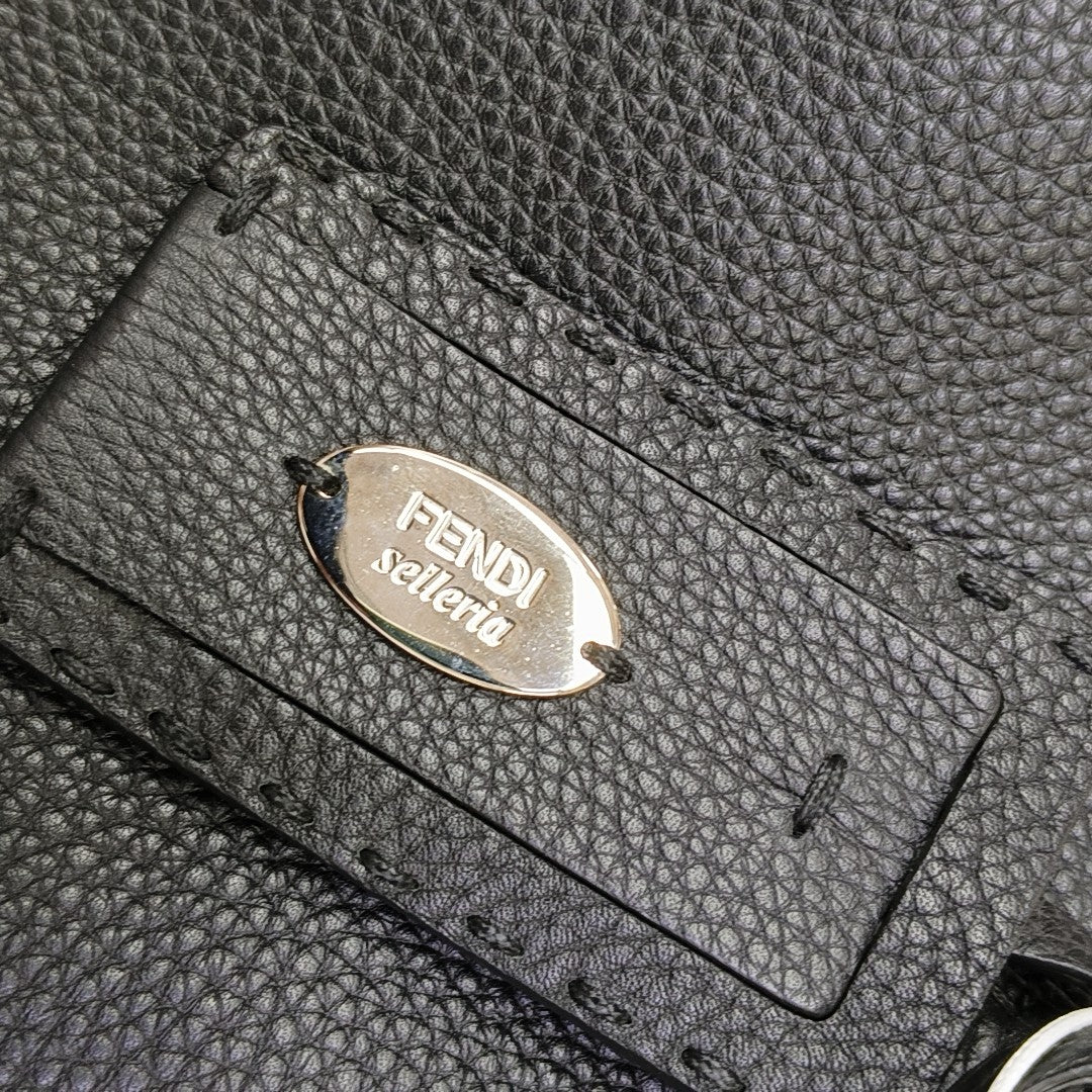 Calfskin Shoulder Bag Black