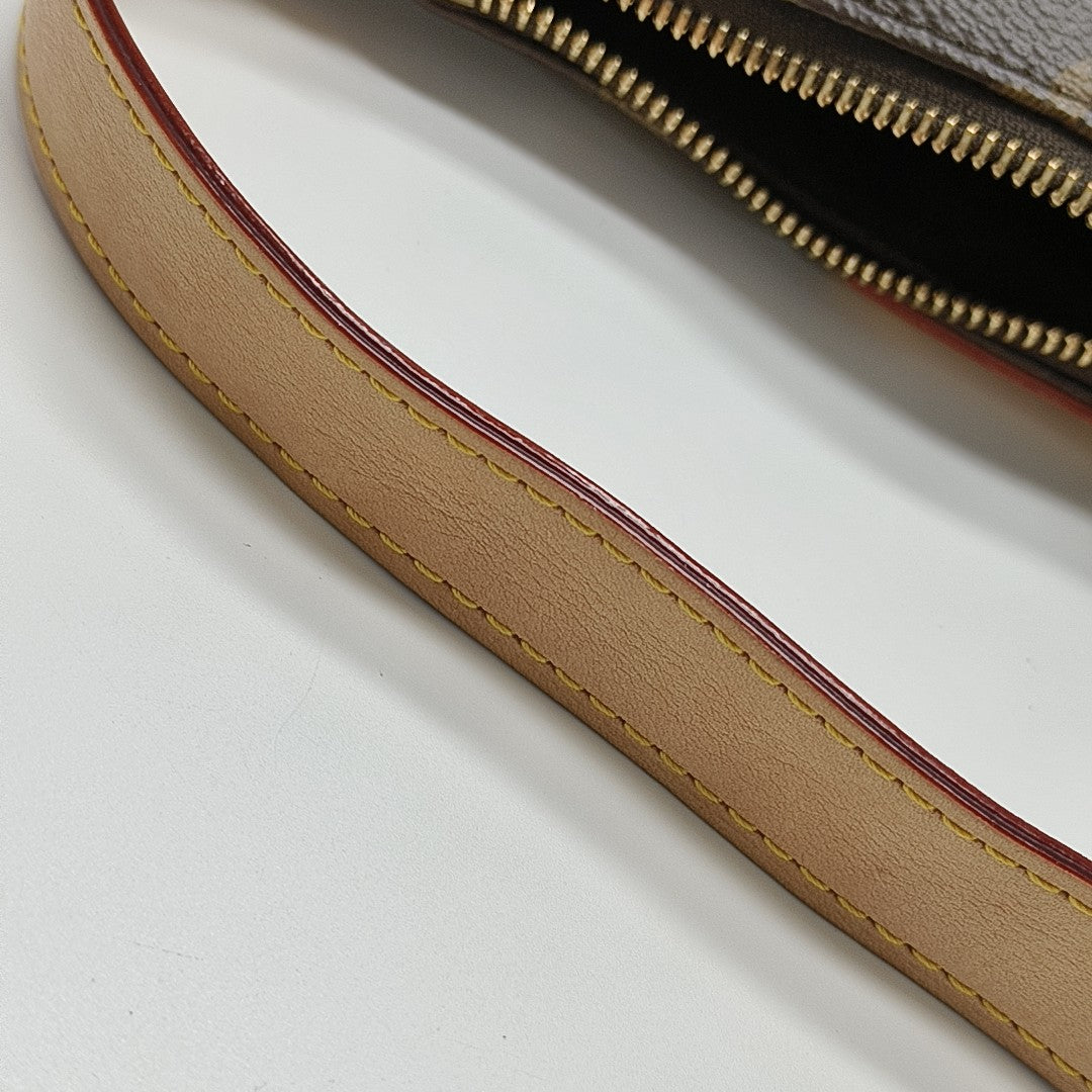 HILLS Monogram Coated Canvas Brown
