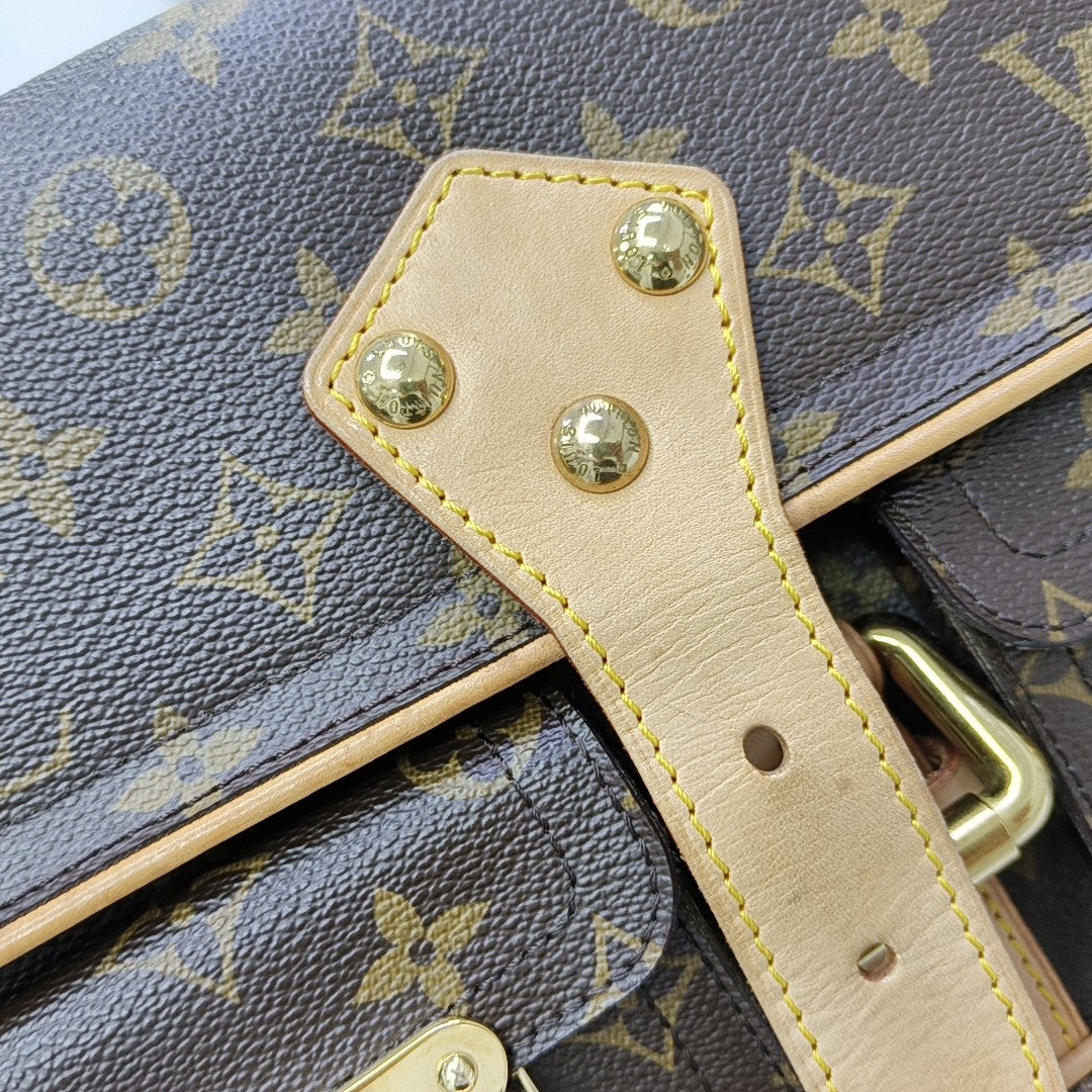 HUDSON PM Monogram Coated Canvas Brown