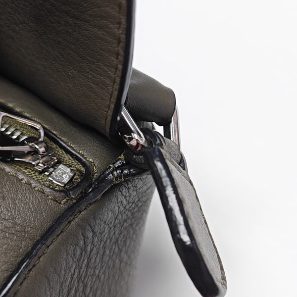 Puzzle Mini Calfskin Green