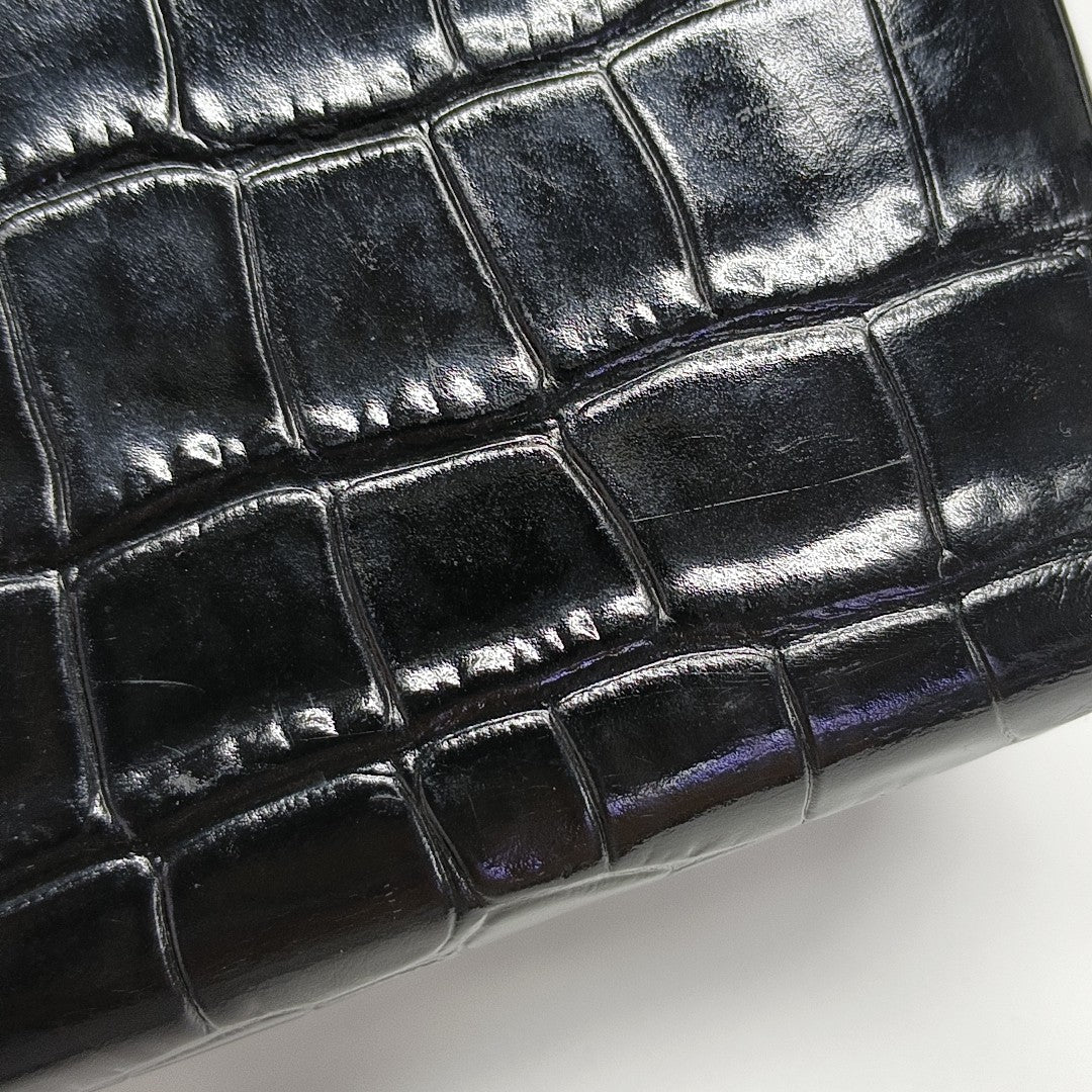Shopping Bag Calfskin Black