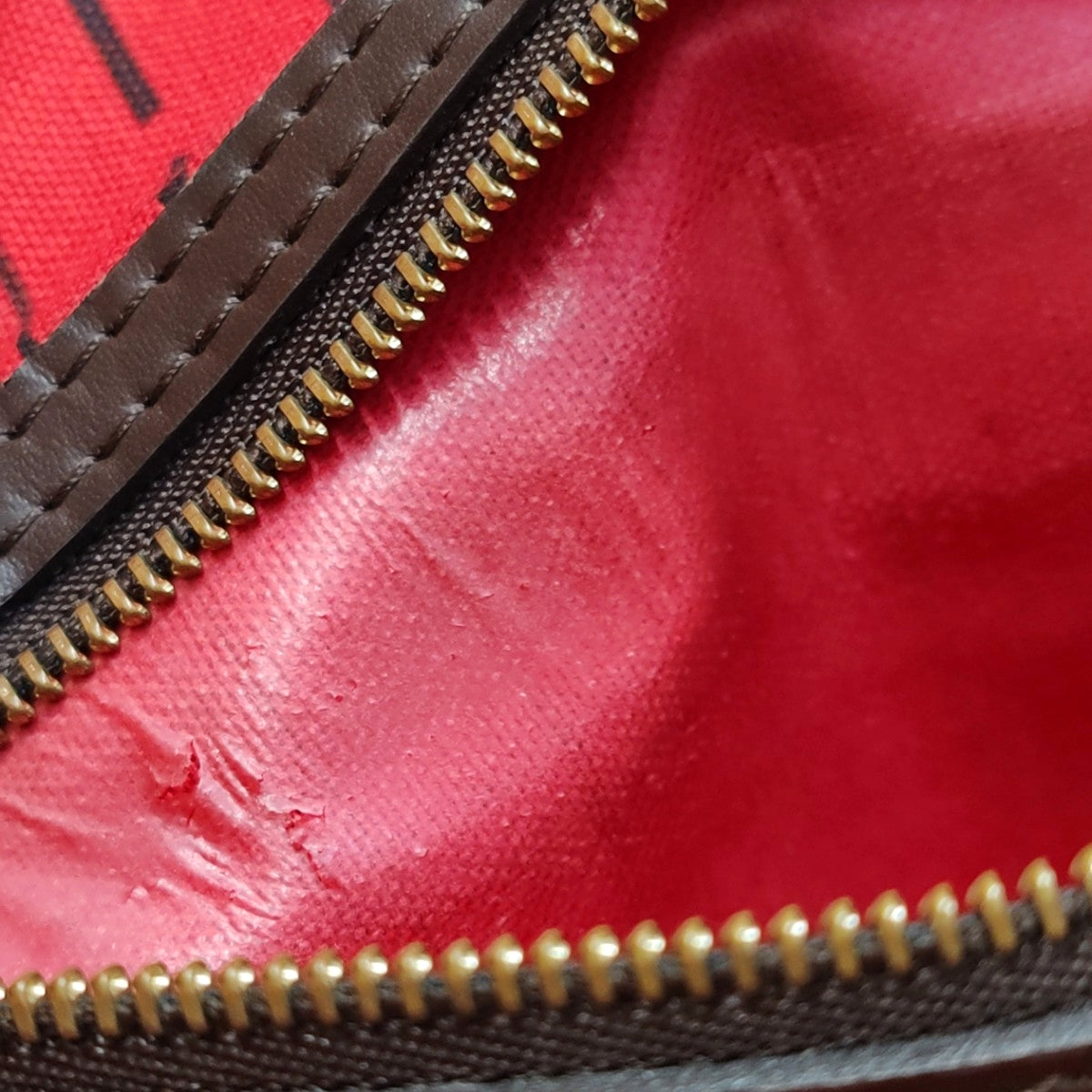 NEVERFULL GM Coated Canvas Brown