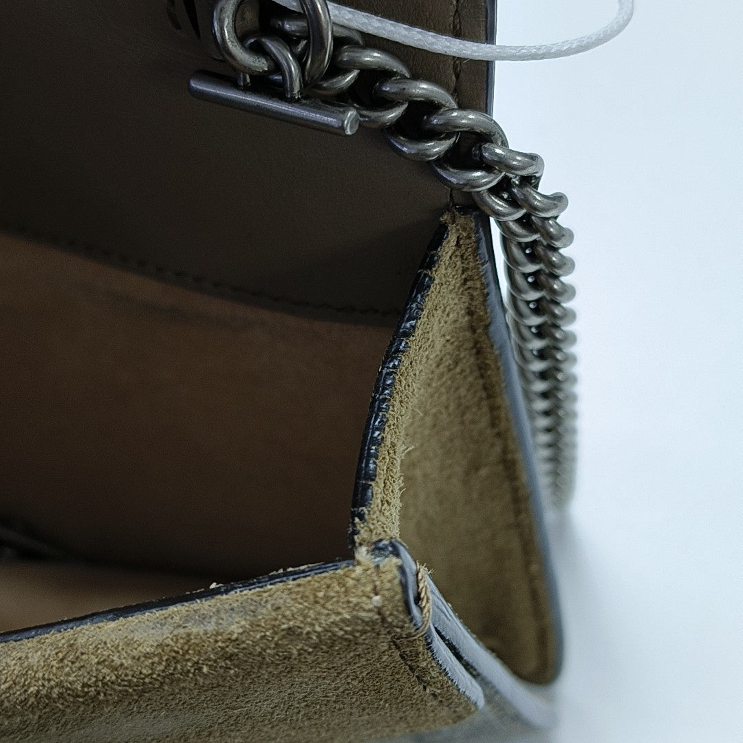 Dionysus Super Mini Monogram Coated Canvas Beige