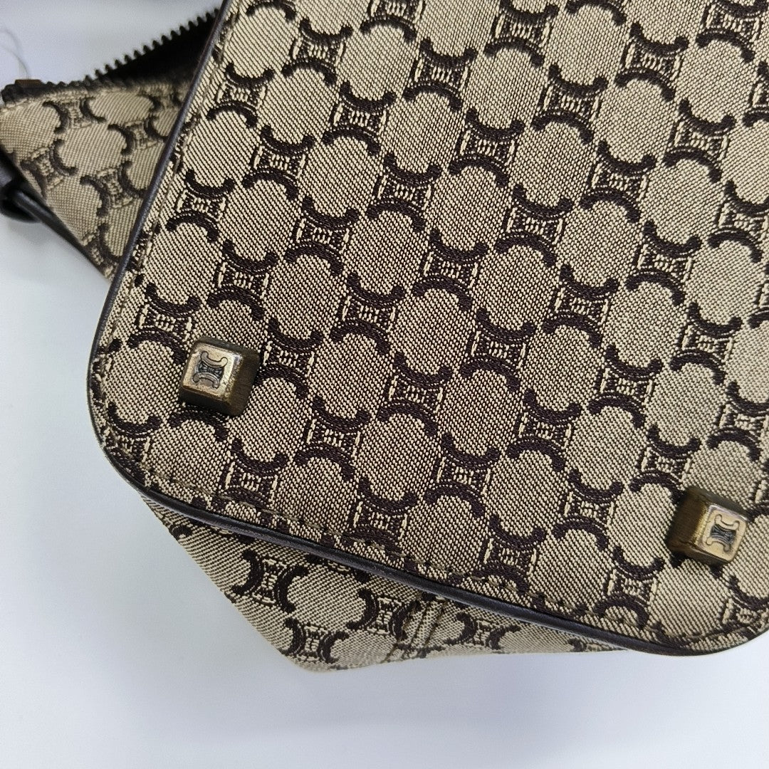 Canvas Top Handle Bag Brown