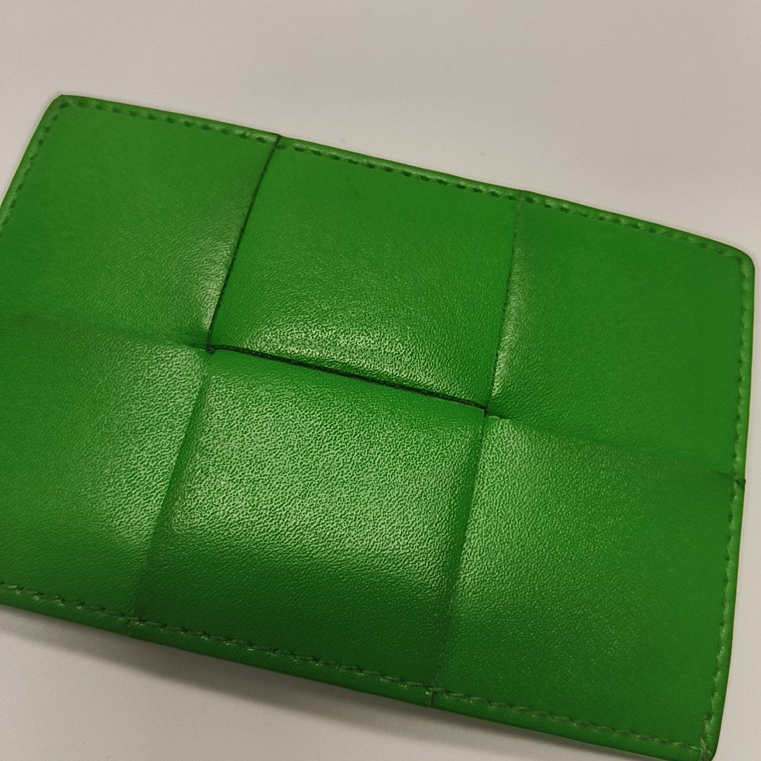 Calfskin Card Holder Green
