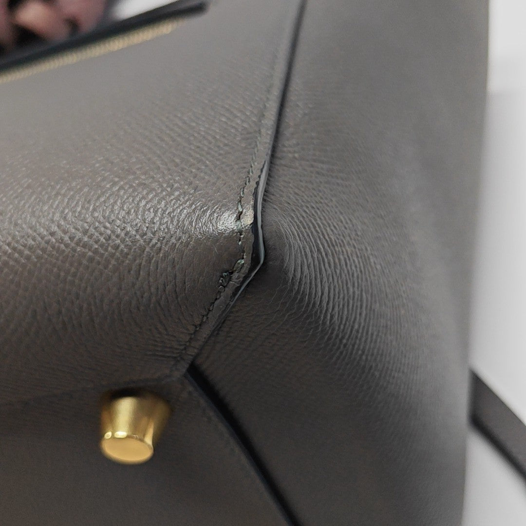 BELT Mini Calfskin Gray